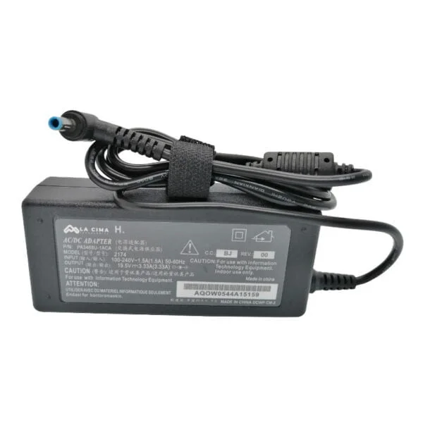 Cargador para portátil  HP 19.5V 3.33A PUNTA AZUL