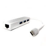 Adapatador Tipo C + 3 HUB  + RJ45