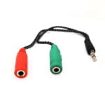 Cable de audio 2 hembras 1 macho
