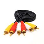 Cable RCA 3 rca a 3 rca de 1.5 mtrs